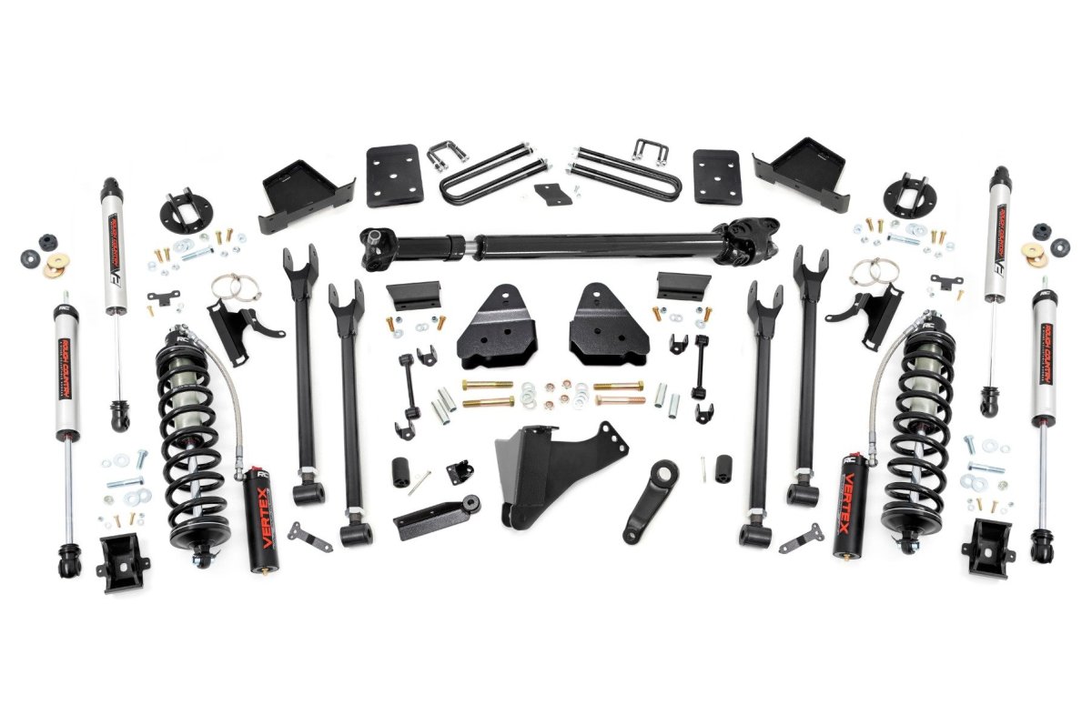 Ford F-350 Super Duty Suspension Lift Kit - Rough Country - 6 Inch Lift Kit | 4-Link | No OVLD | D/S | C/O V2 - '17-'22